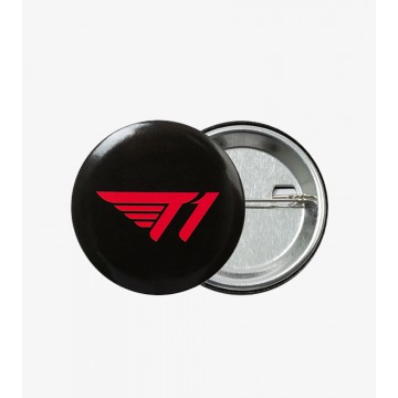 T1 Logo Pin Button
